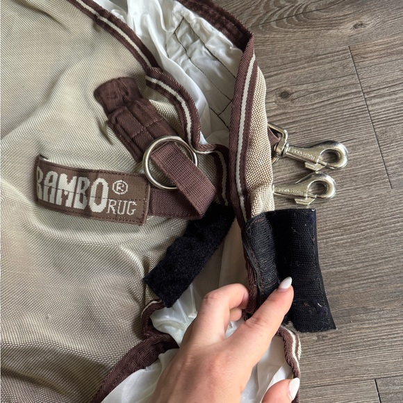 Tan Horse Fly sheet with Brown Straps - Picture 3 of 3